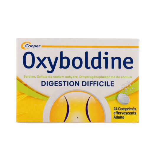 Oxyboldine Digestion Difficile - 24 comprimés effervescents