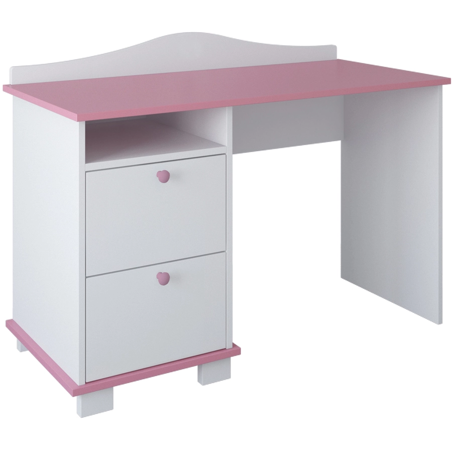 Kids Collective Kinderschreibtisch mit 74 cm Arbeitshöhe und zwei Schubladen pink