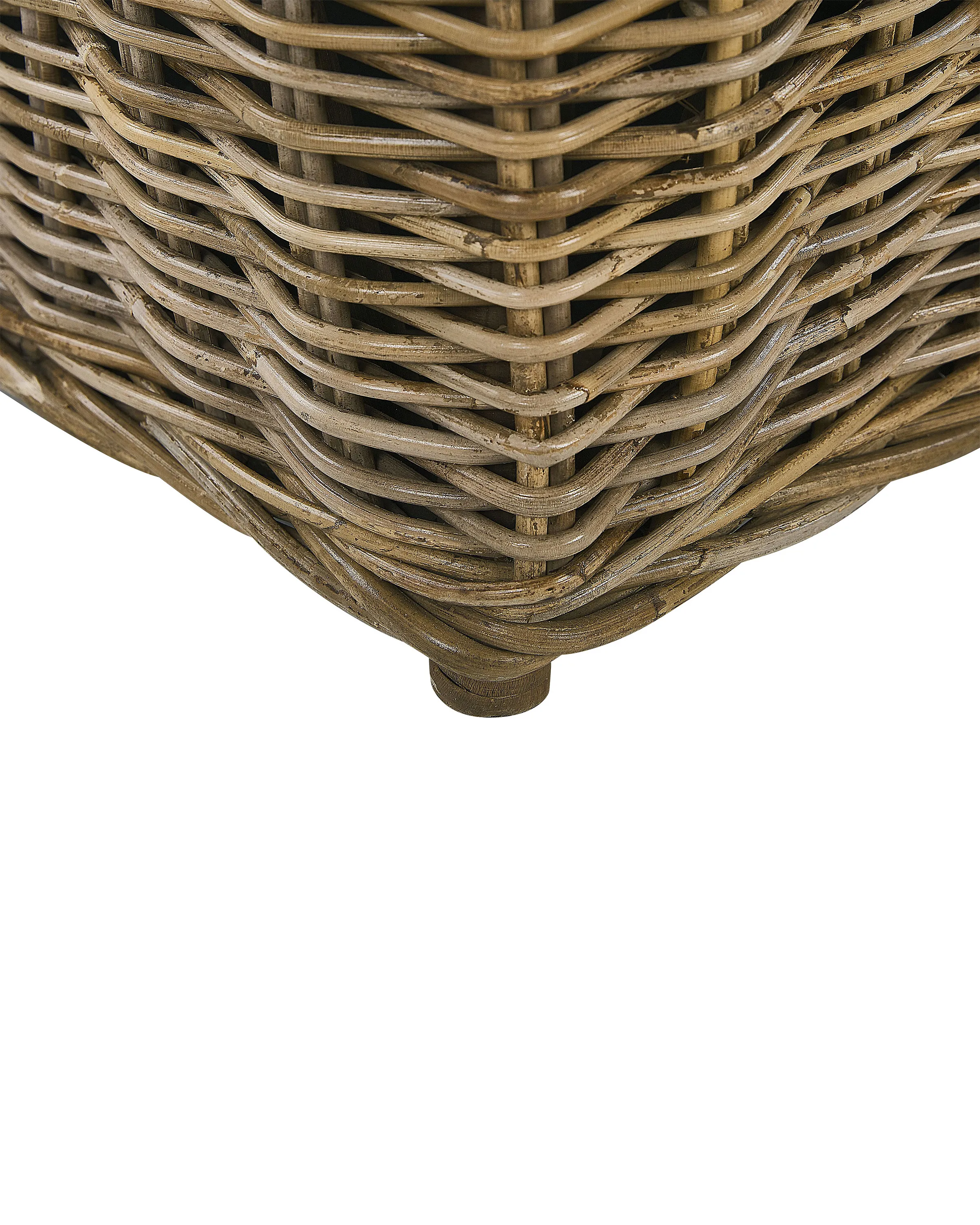 Set van 2 tuinstoelen met kussens MAROS Rotan Natuurlijk