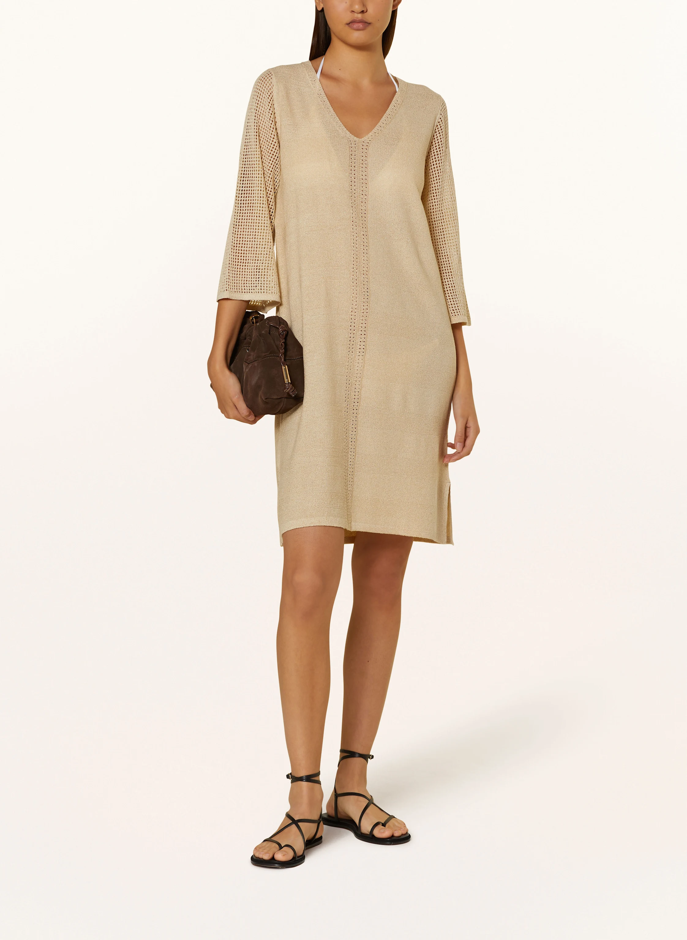 MARYAN MEHLHORN Strandkleid ORNATION mit 3/4-Arm und Glitzergarn