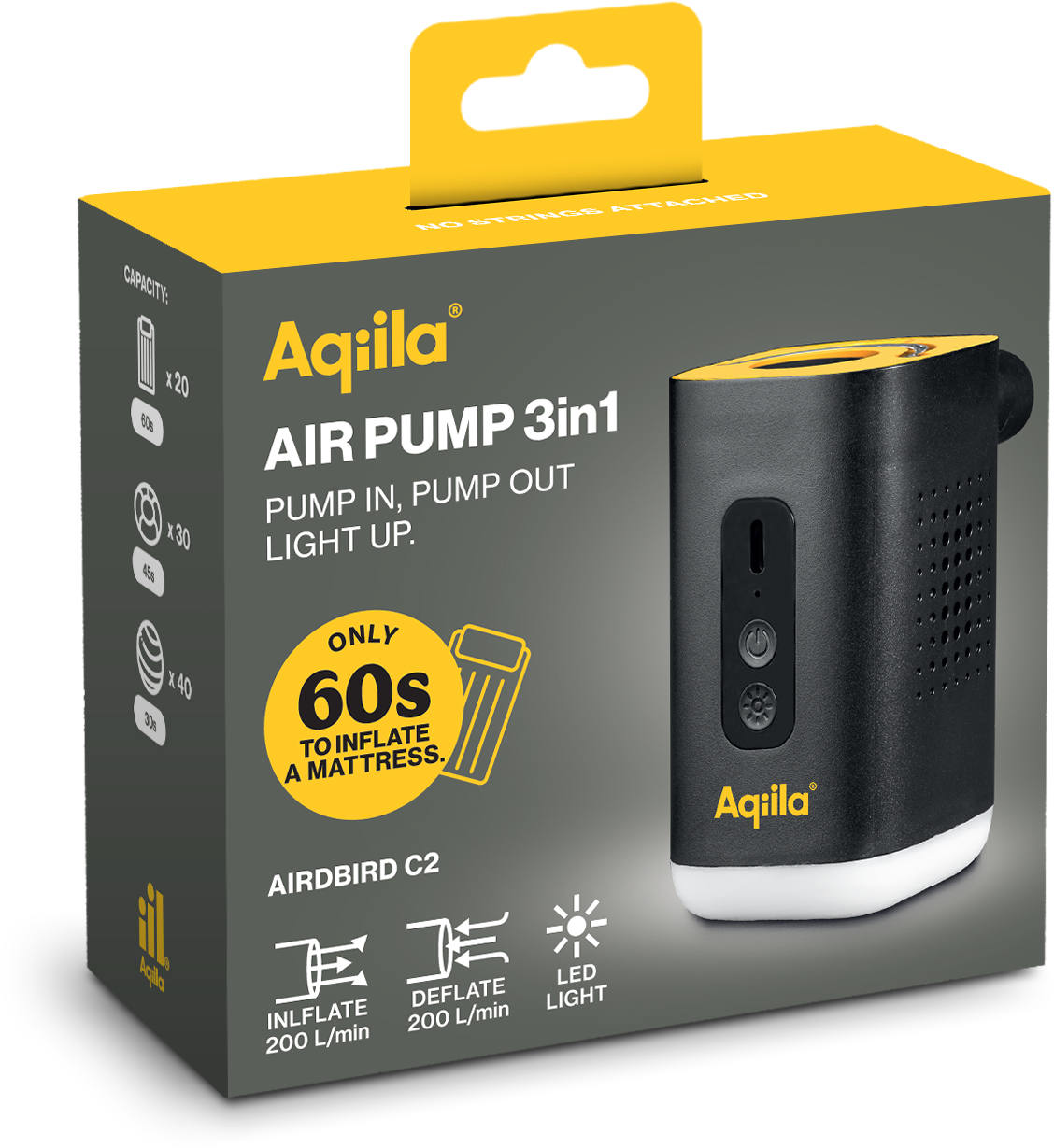 Aqiila Airbird C2 Airpump + Lamp
