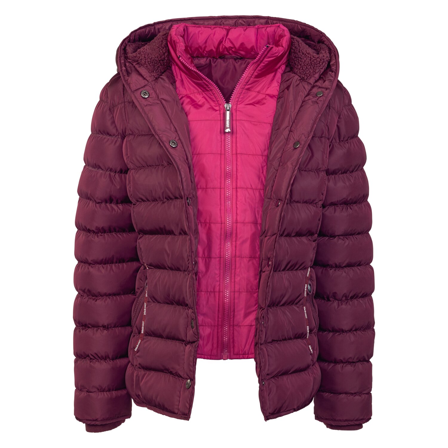 black forest Steppjacke Valencia  - cherry