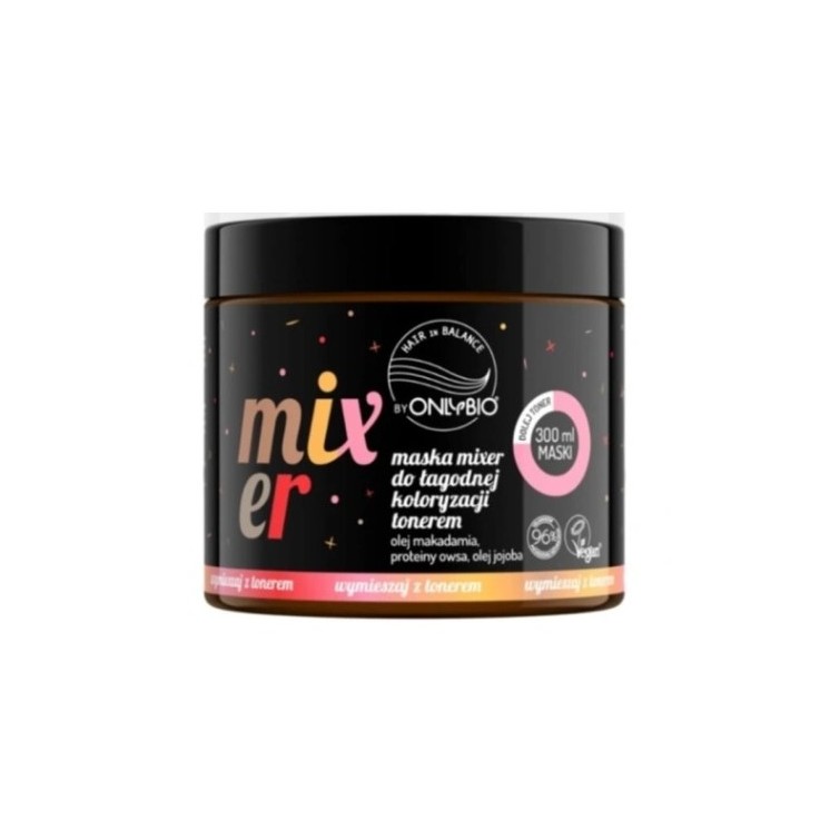 OnlyBio Hair in Balance Mixer Mask für sanfte Haarfärbung mit Toner 300 ml