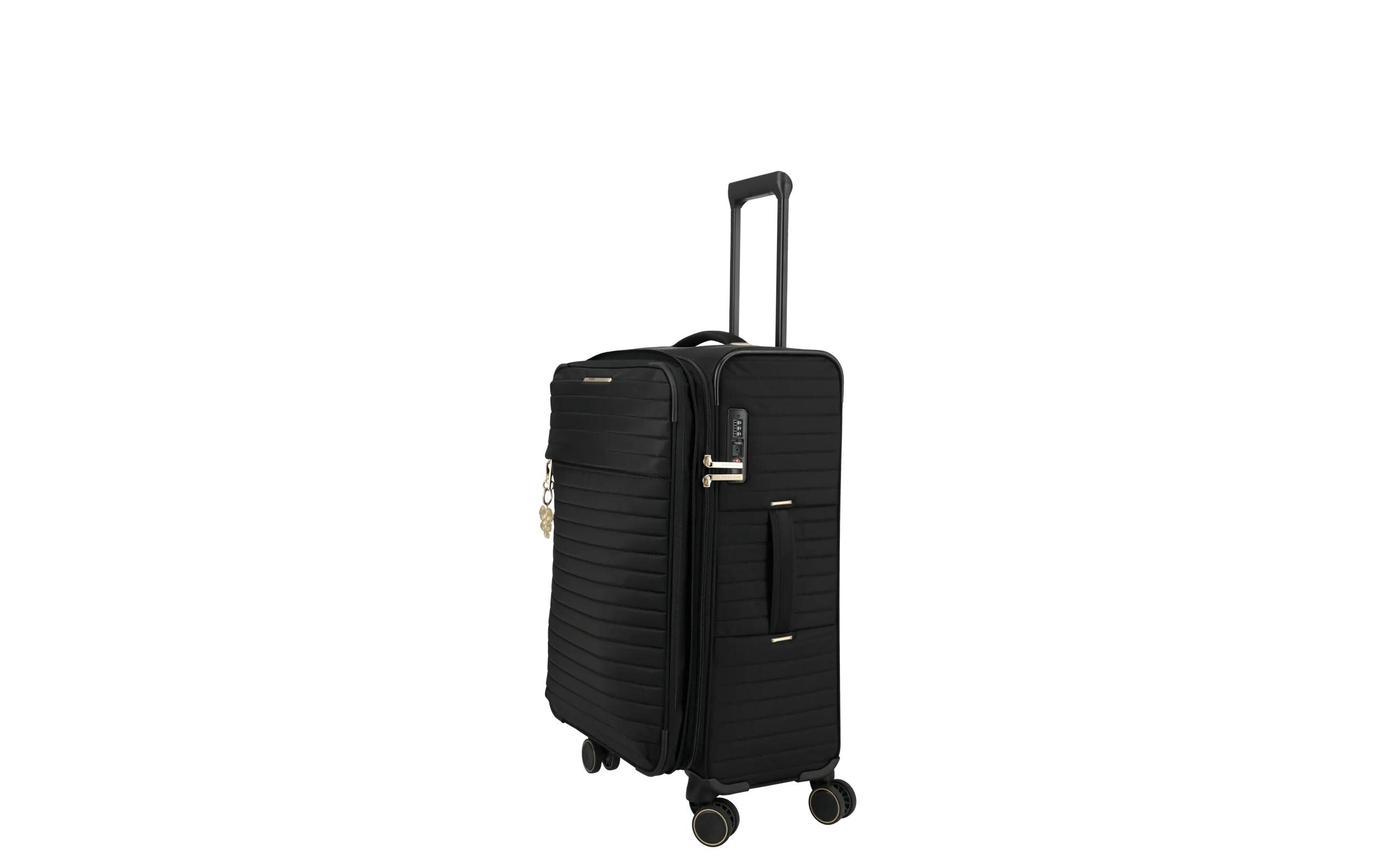 Barbara Stepp Trolley M erweiterbar, Schwarz<br>Reisekoffer