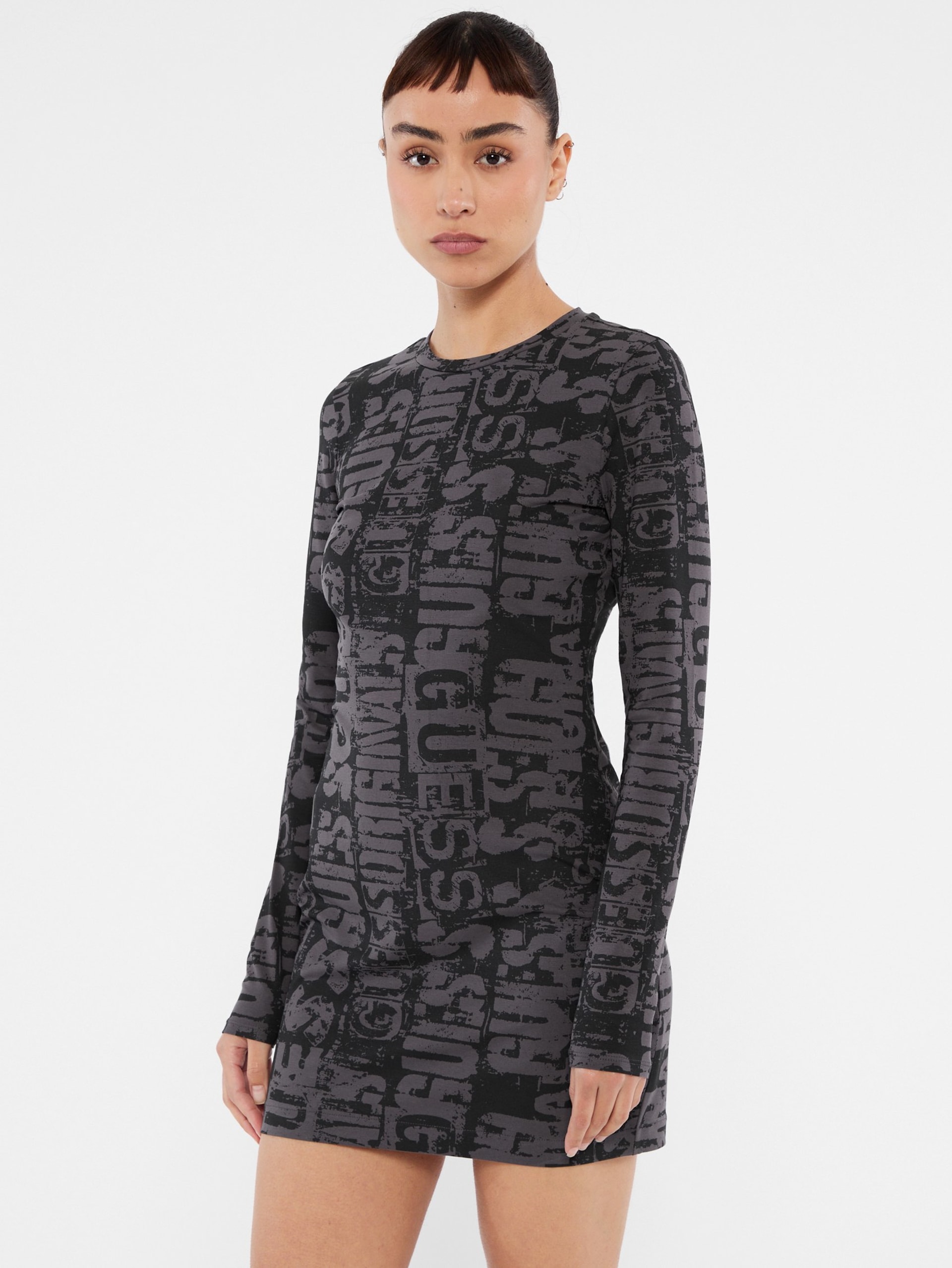 Vestido curto estampado GUESS Originals