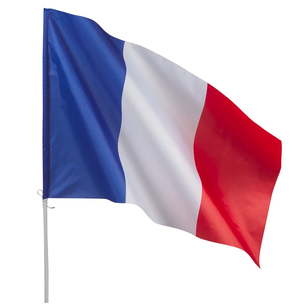 Drapeau France tricolore 100x90 cm