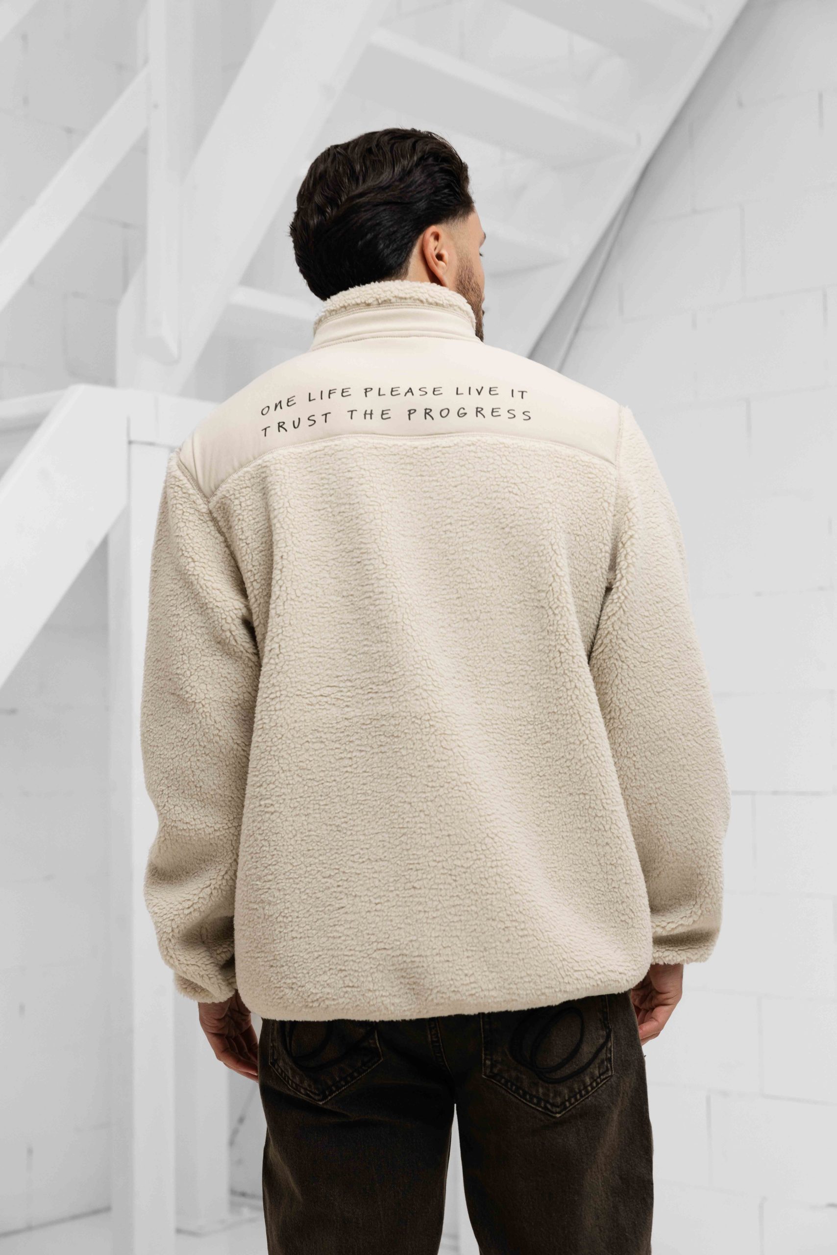Enfance Fleece Jas Heren Beige