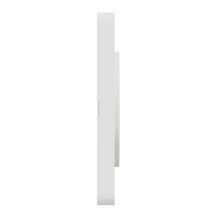 Plaque de finition simple Schneider Electric Odace Touch translucide blanc