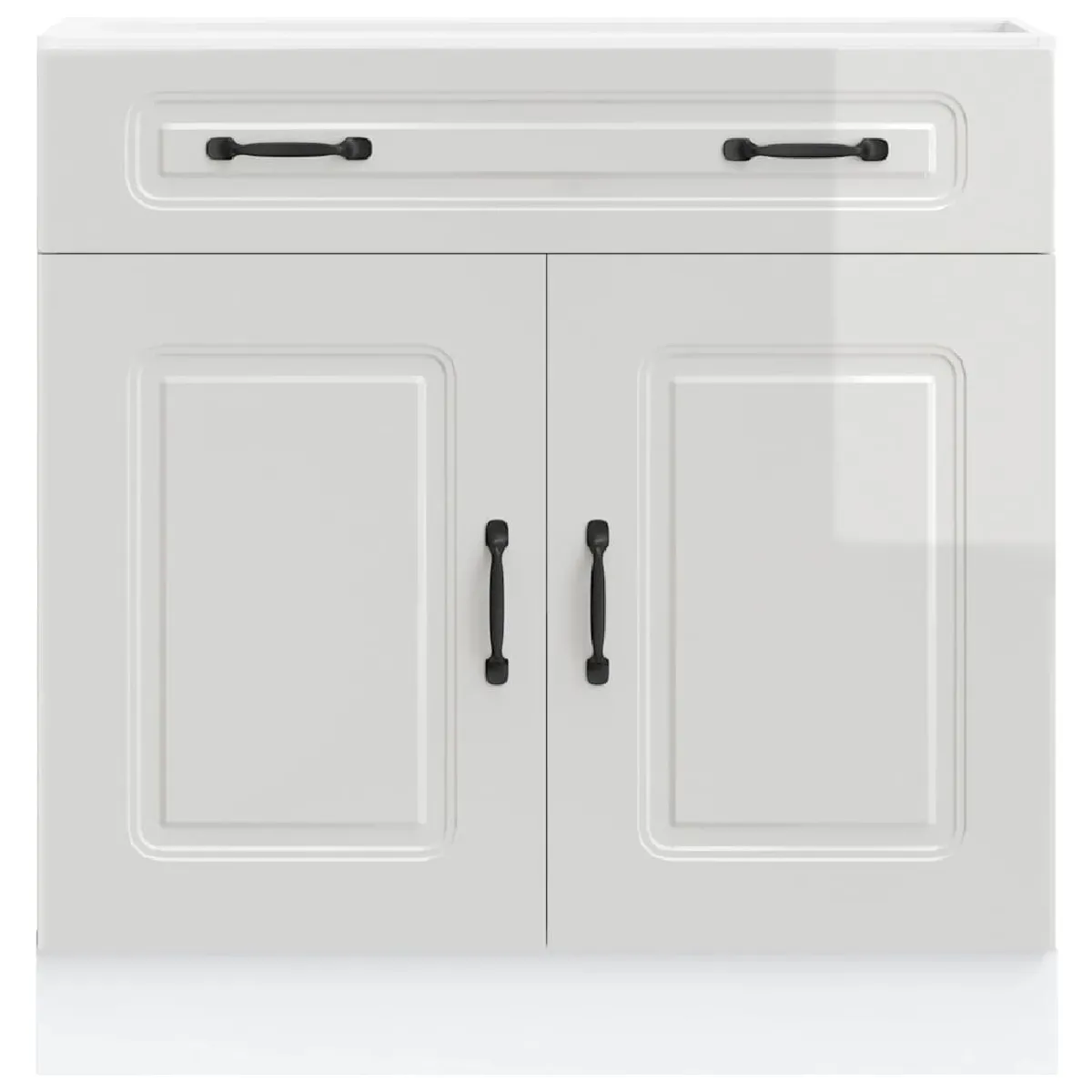 Vidaxl Armoire de Cuisine Kalmar - Blanc Brillant