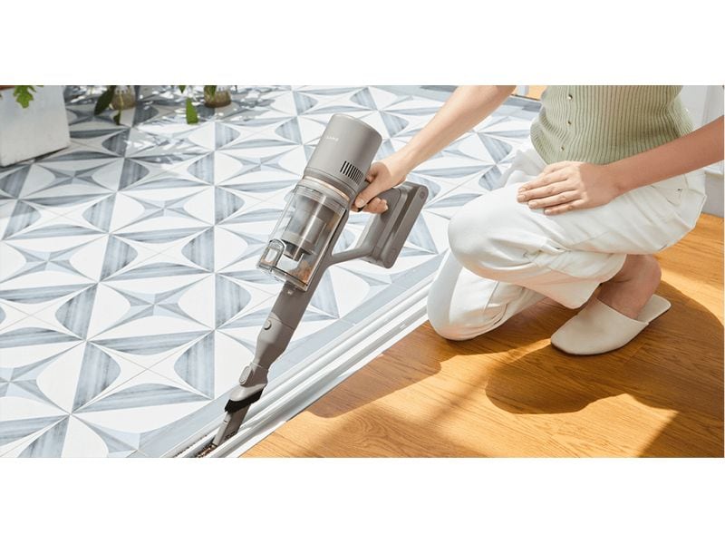 Dreame Akku-Hand- und Stielsauger Z10 Station Beige Kabelloser Staubsauger mit Station und automatischer Entleerung