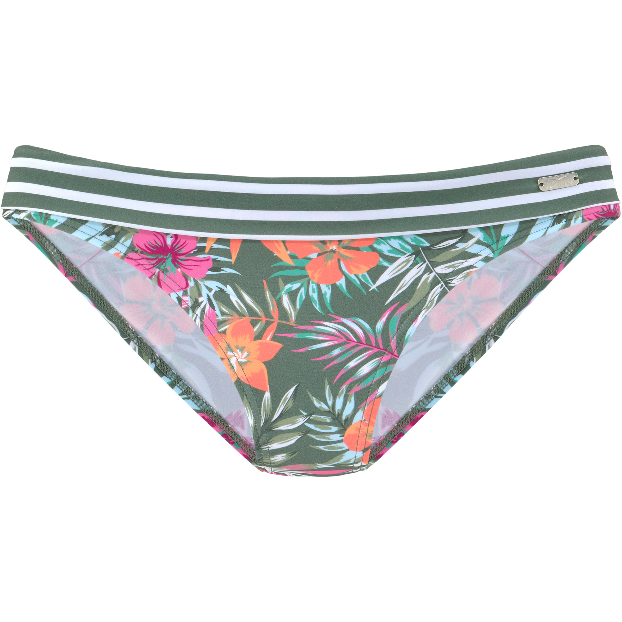 Lascana Umschlaghose Damen oliv flower