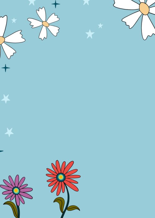 Greetz | Verjaardagskaart | zon | bloemen