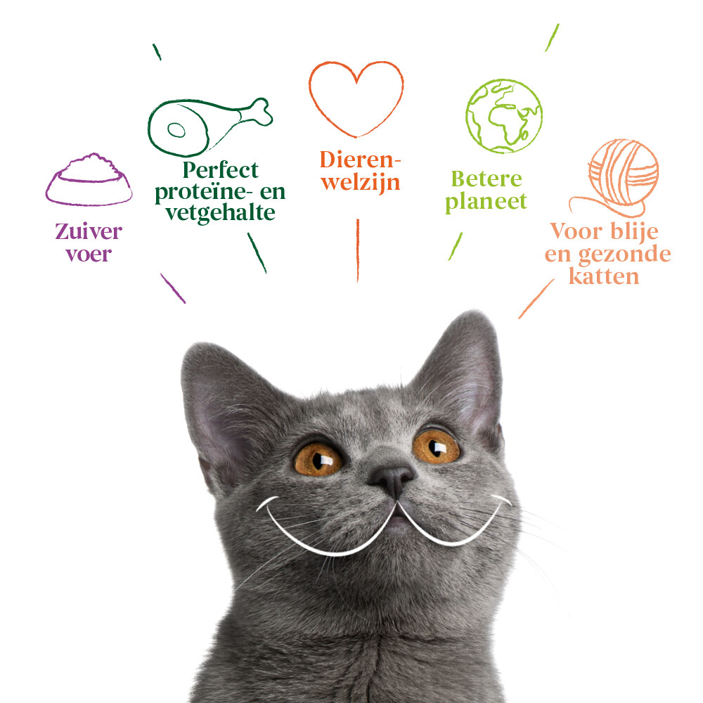 8x Yarrah Bio Kattenvoer Multipack Paté Graanvrij Kip & Rund8 x 100 gr