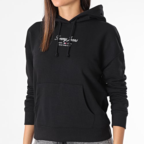 Sweat Capuche Femme Bxy Essential Logo 6406 Noir