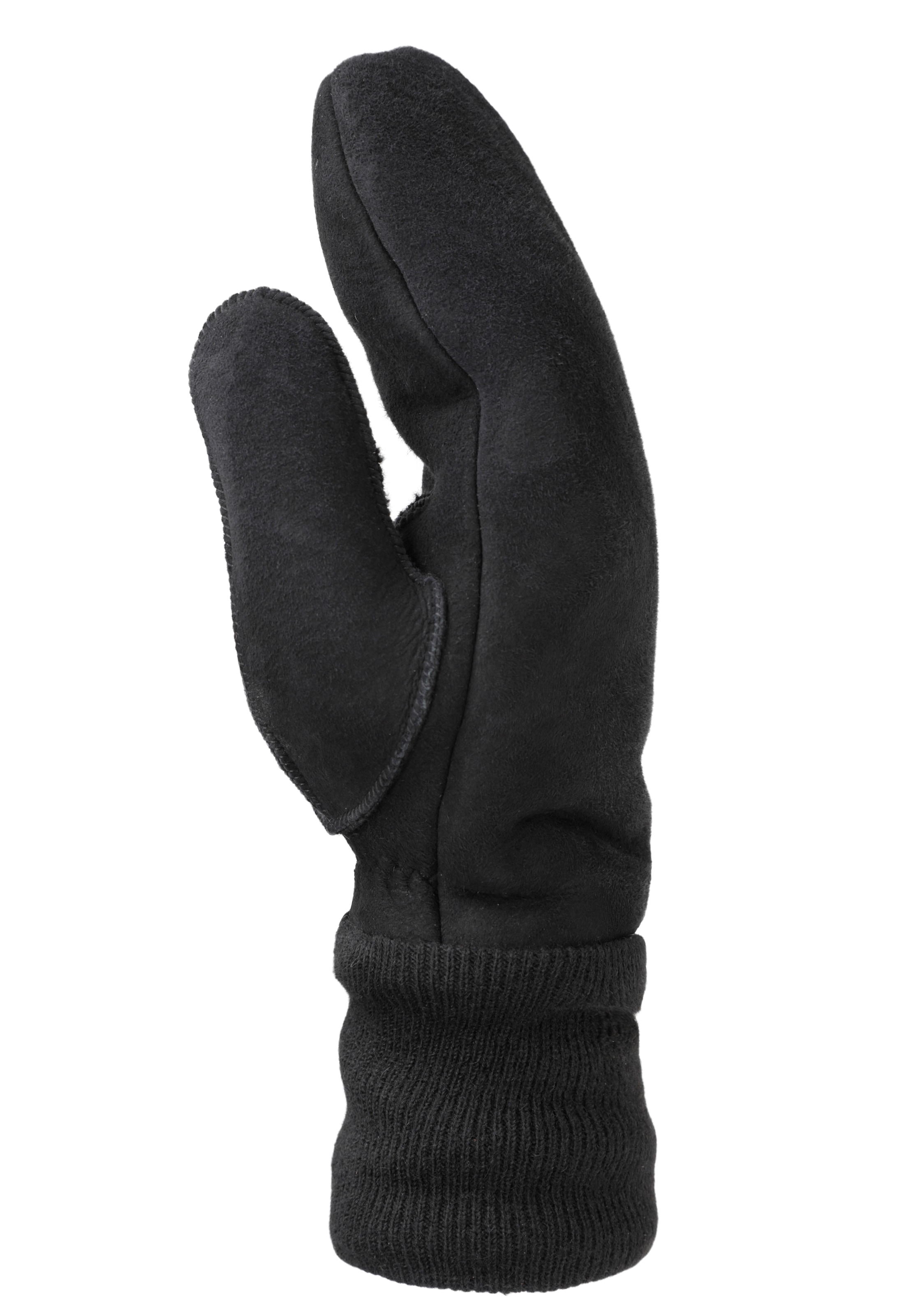 PEARLWOOD Lederhandschuhe »CROWE«, Fausthandschuh, Strickbündchen, warm gefüttert