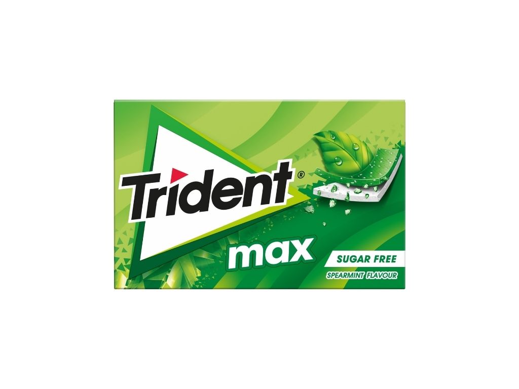 PASTILHAS TRIDENT ELÁSTICAS MAX SLAB SPEARMINT 23G