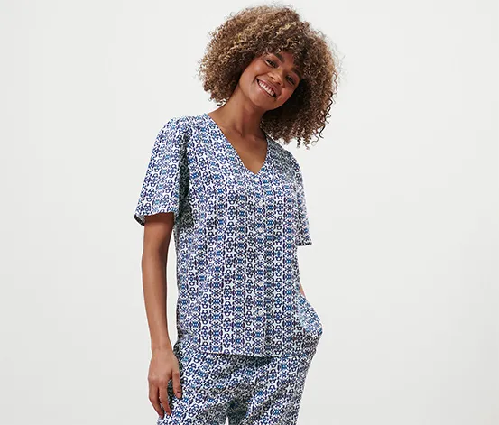 Bluse mit Alloverprint