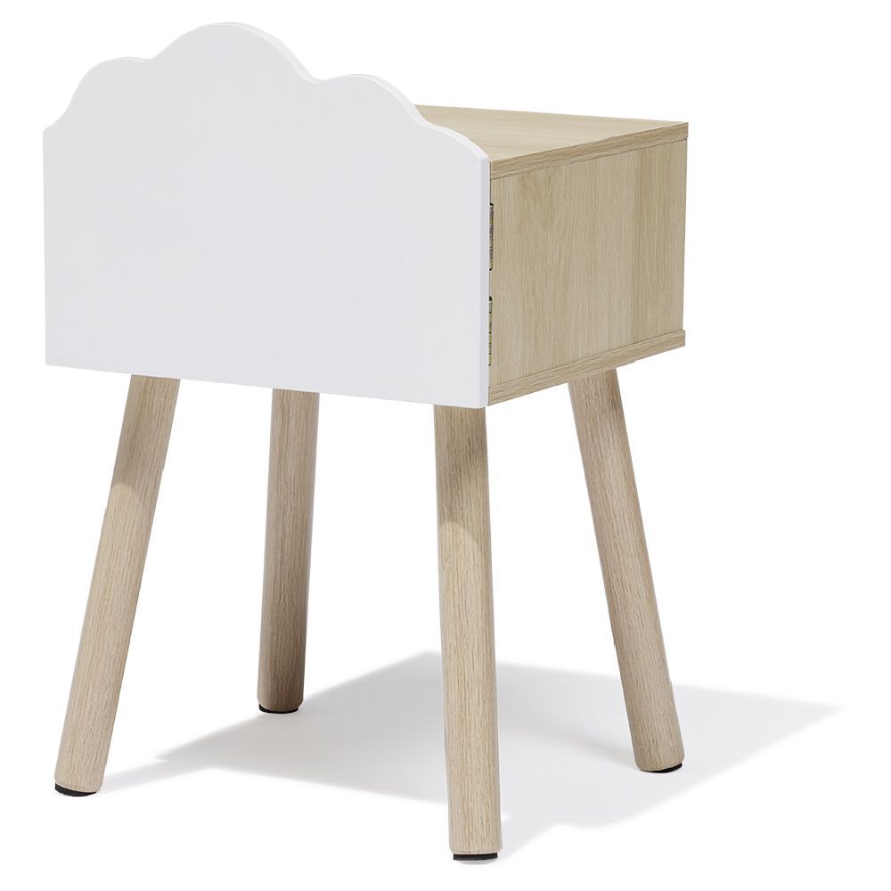 Chevet Nuage MDF et pin blanc - L34xP30xH54 cm