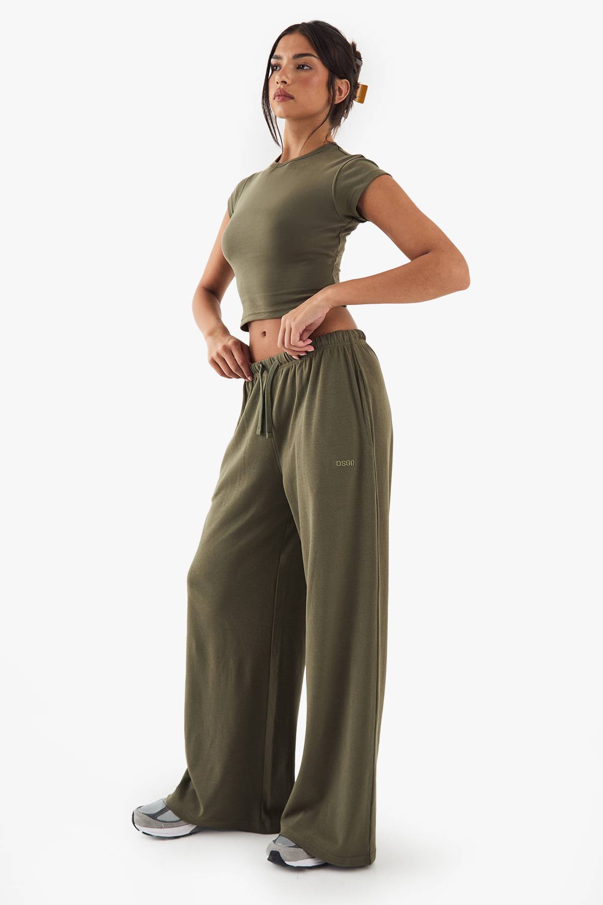 Pantalon Large Côtelé Brodé DSGN Studio