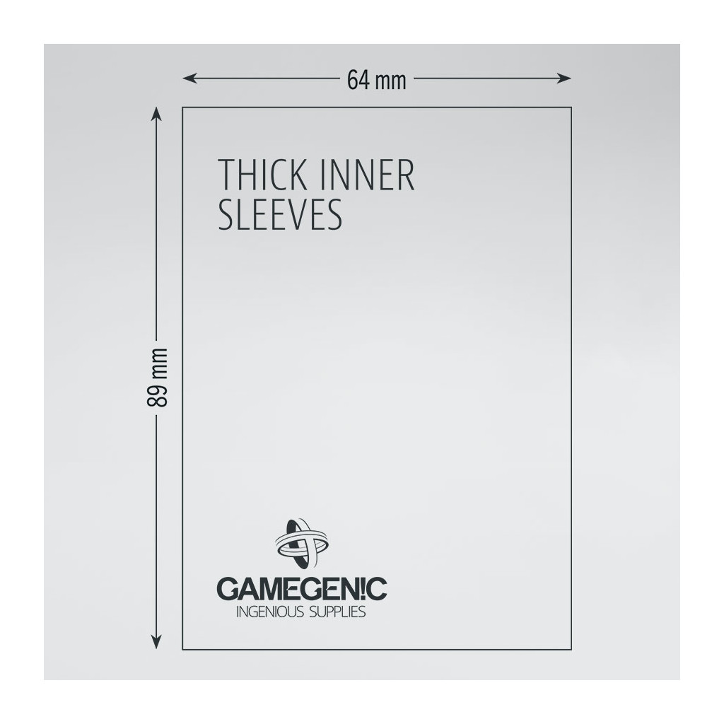 Gamegenic - 50 Thick Inner Sleeves - 64x89