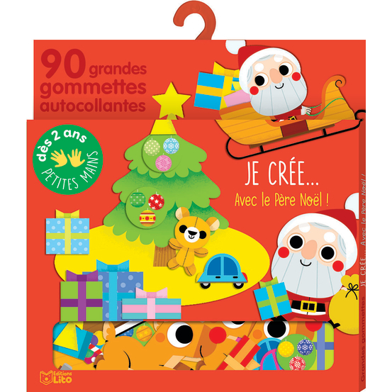 Gommettes thématiques à coller - Assortiment Joyeux Noël Bébé crée x50