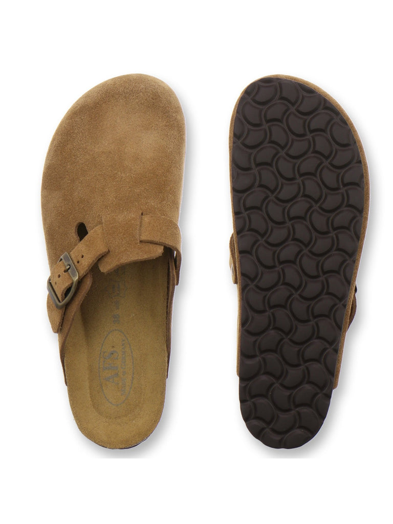 Clogs Damen Leder cognac