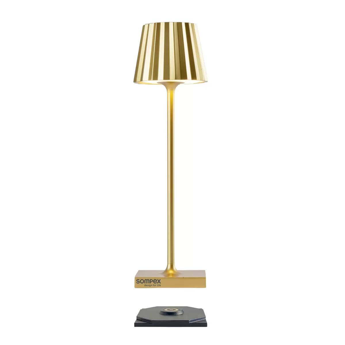 Tischleuchte Sompex Troll nano gold Gold