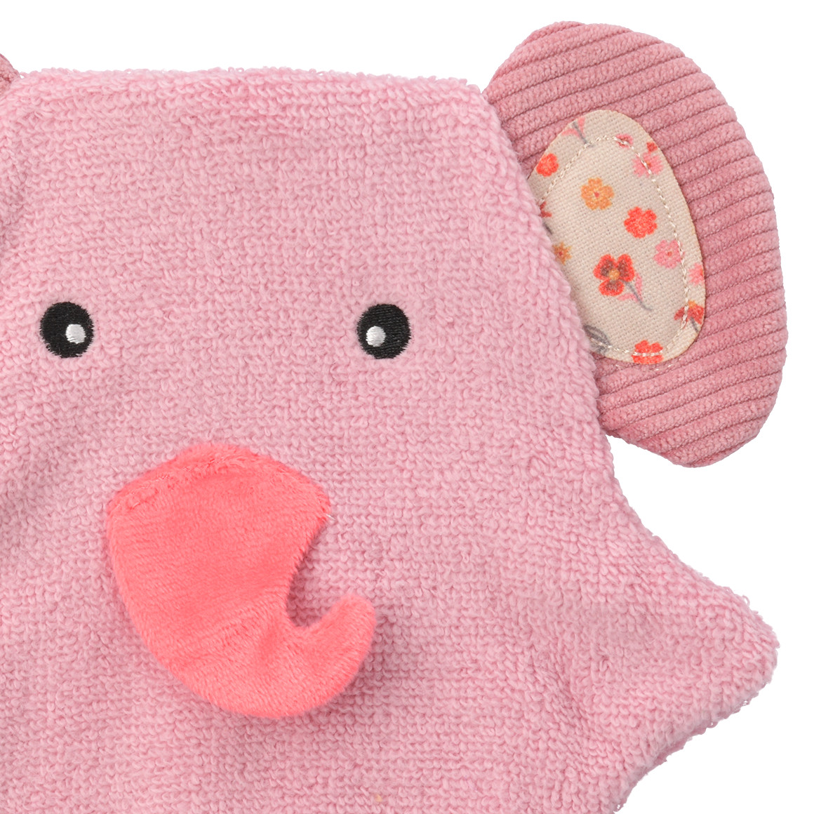Topomini Waschhandschuh im Elefant-Design helllila