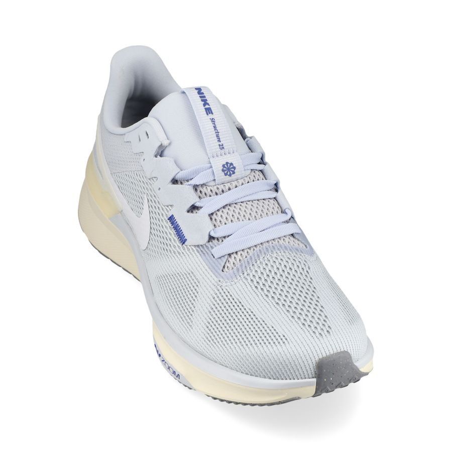 Nike Chaussures de Running Air Zoom Structure 25 - Gris/Blanc/Bleu Femme