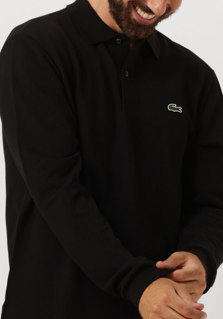 LACOSTE zwarte lacoste polo 1hp2 men long sleeved best polo