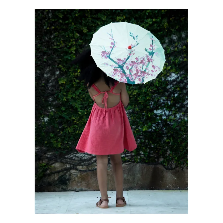 Petite Lucette Robe Coton Bio Lara | Rouge
