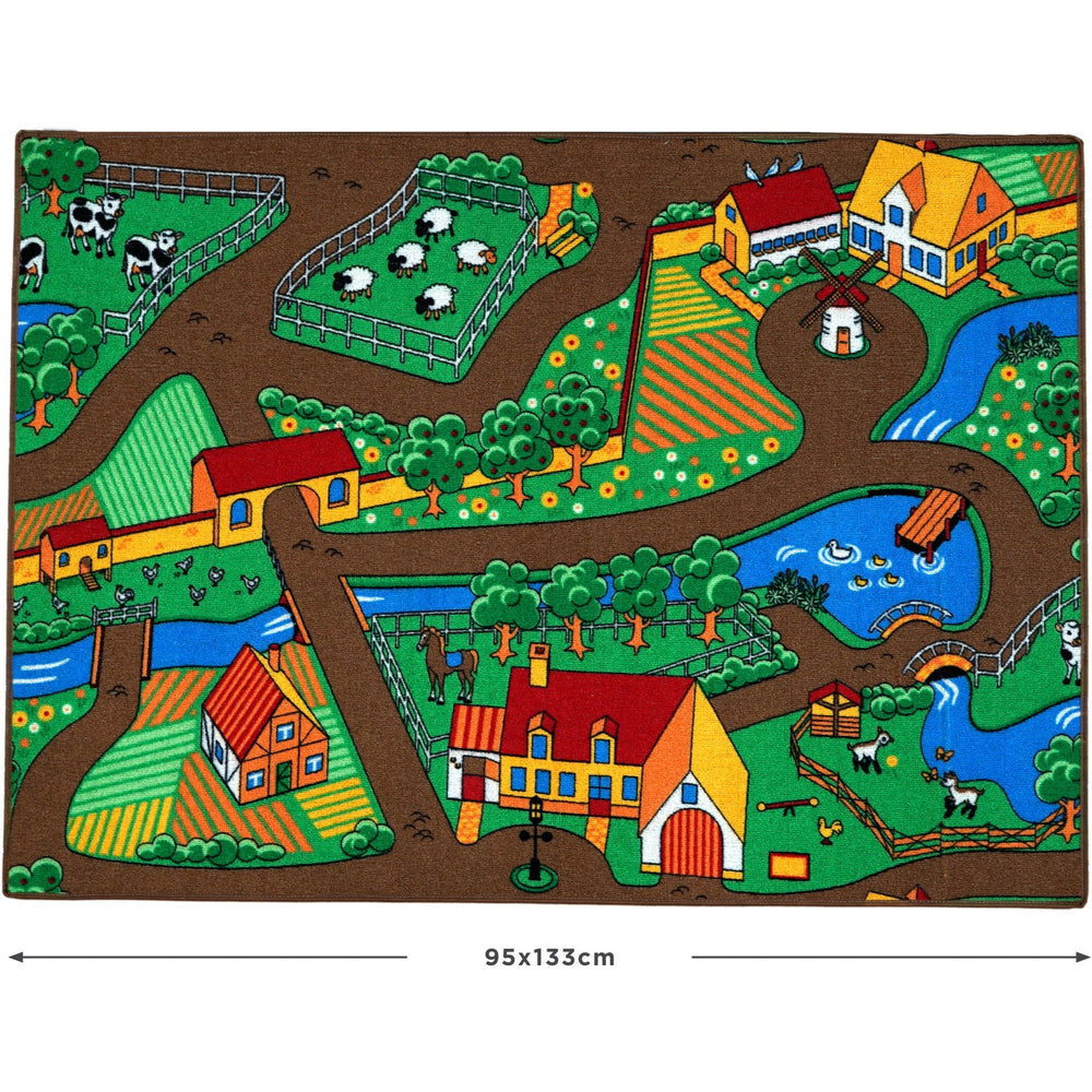 Køb Rebel Roads Farm Life Gulvtæppe - 95 X 133 Cm