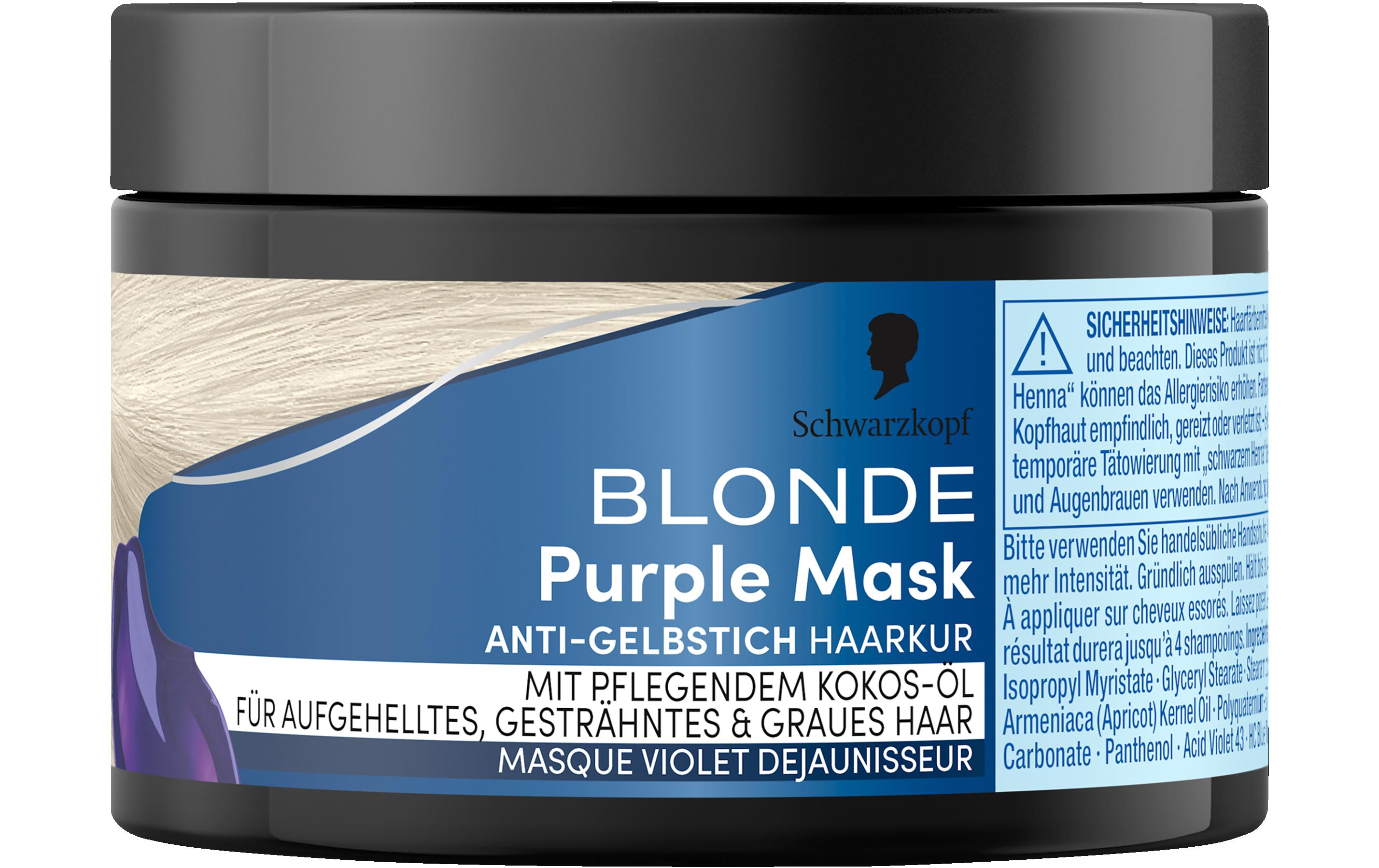 Haarmaske Purple Mask 150 mlNeutralisierende Haarmaske mit Anti-Gelbstich Effekt