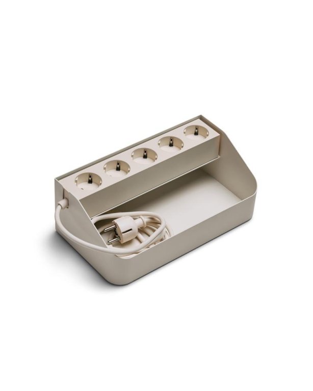 Pedestal Power Tray tv-organizer Pearl