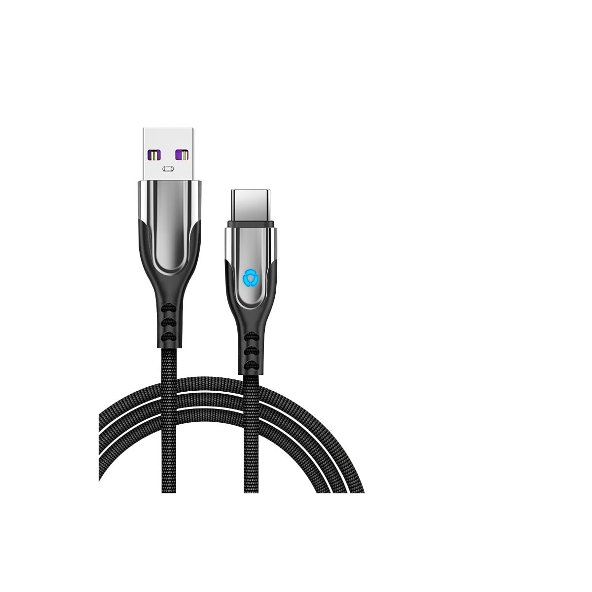 USB-C hurtigladekabel Sort