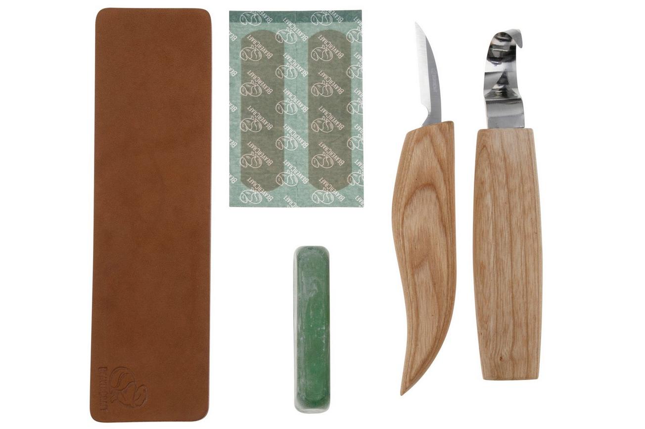 BeaverCraft S02 Spoon Carving Set With Detail Knife, houtsnijset
