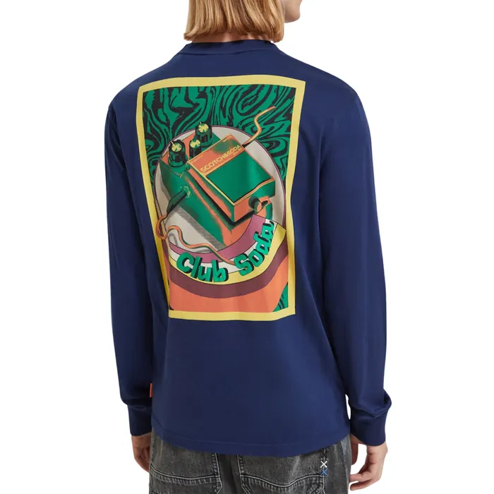 Scotch & Soda Artwork Longsleeve Shirt Heren