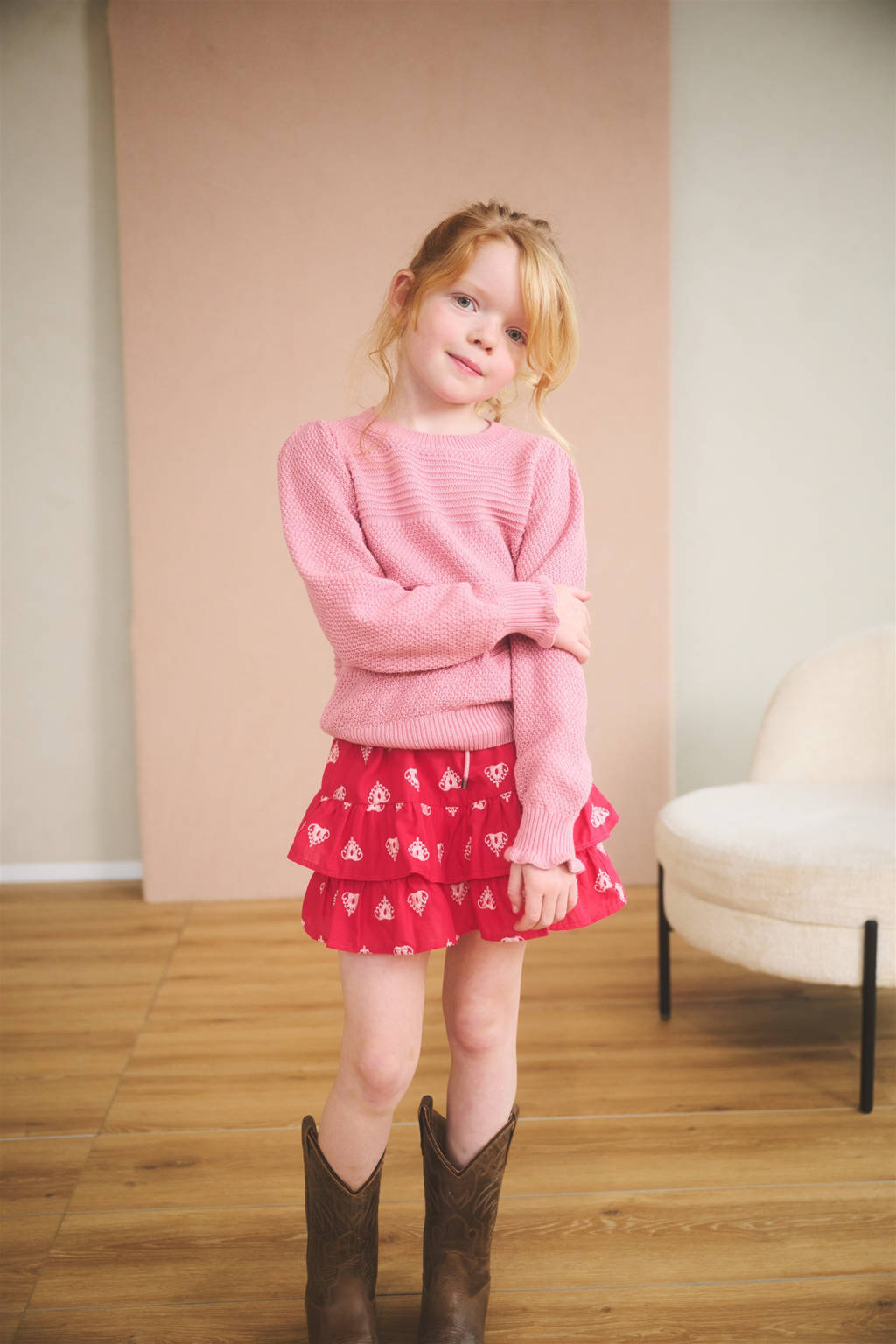 NONO gebreide trui roze