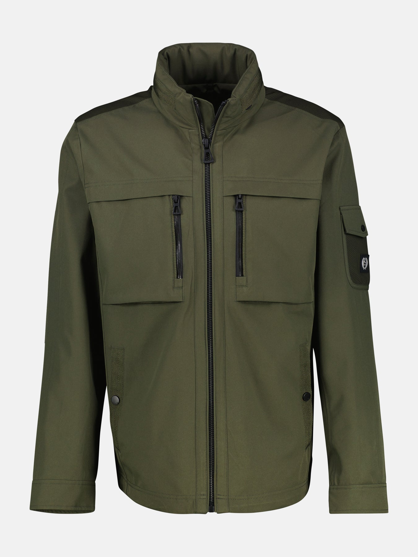 Outdoor-Funktionsjacke in Tech-Shellfabric, atmungsaktiv, wasser- und windabweisend