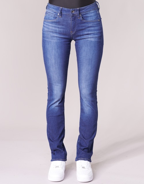 G-Star Raw - MIDGE SADDLE MID STRAIGHT - Bleu Medium Aged