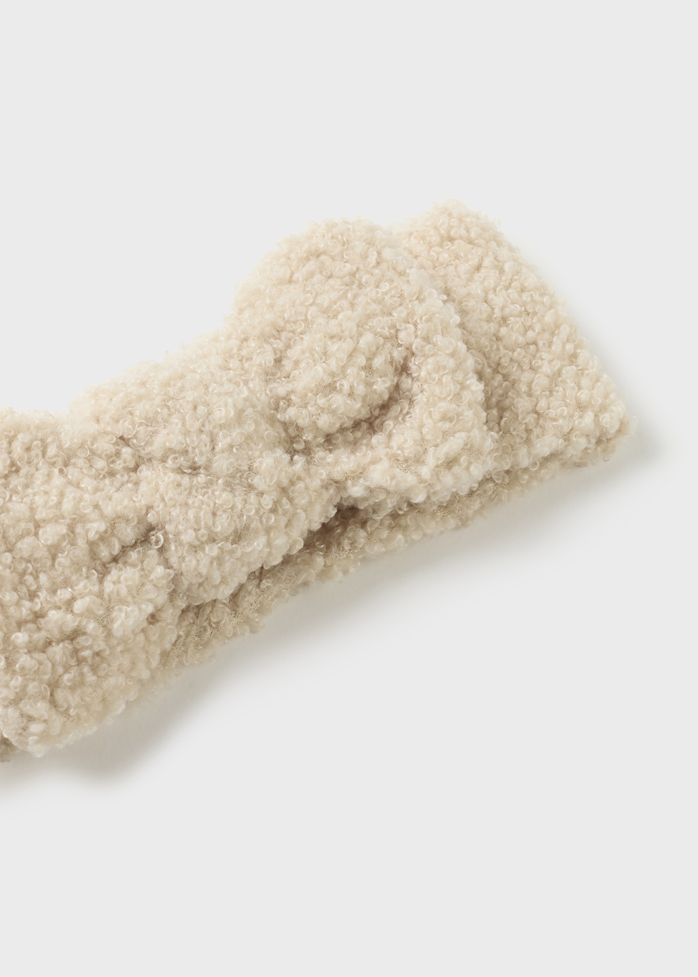 Faixa de cabelo elástica de tecido atoalhado para bebê