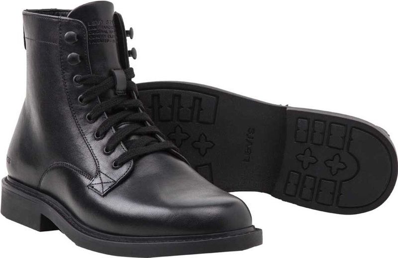 Levi's - Lace-up Booties - Schoenen - Zwart - Leer
