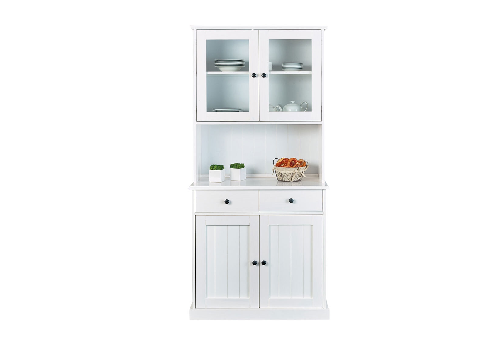 Buffet JACOB 55.1 weiß Massivholz