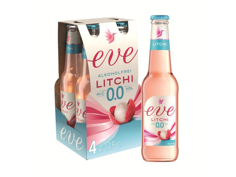 Eve Litchi 0.0% 4 x 0.275 l Alkoholfreies Biermix-Getränk