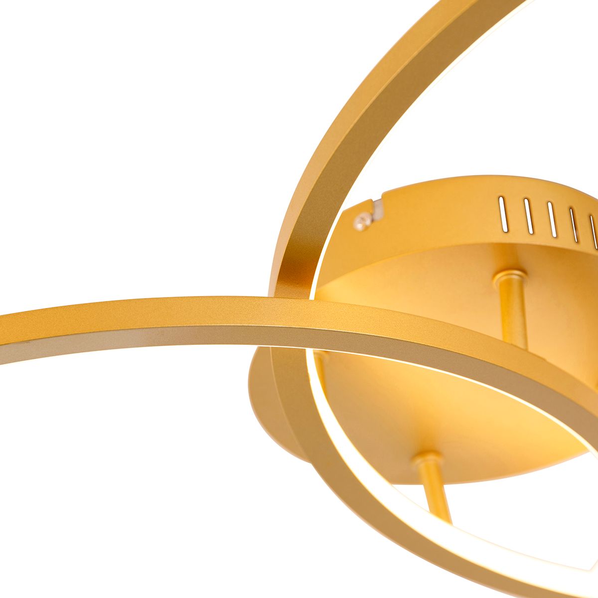 Plafondlamp goud 78 cm incl. LED 3 staps dimbaar - Rowin