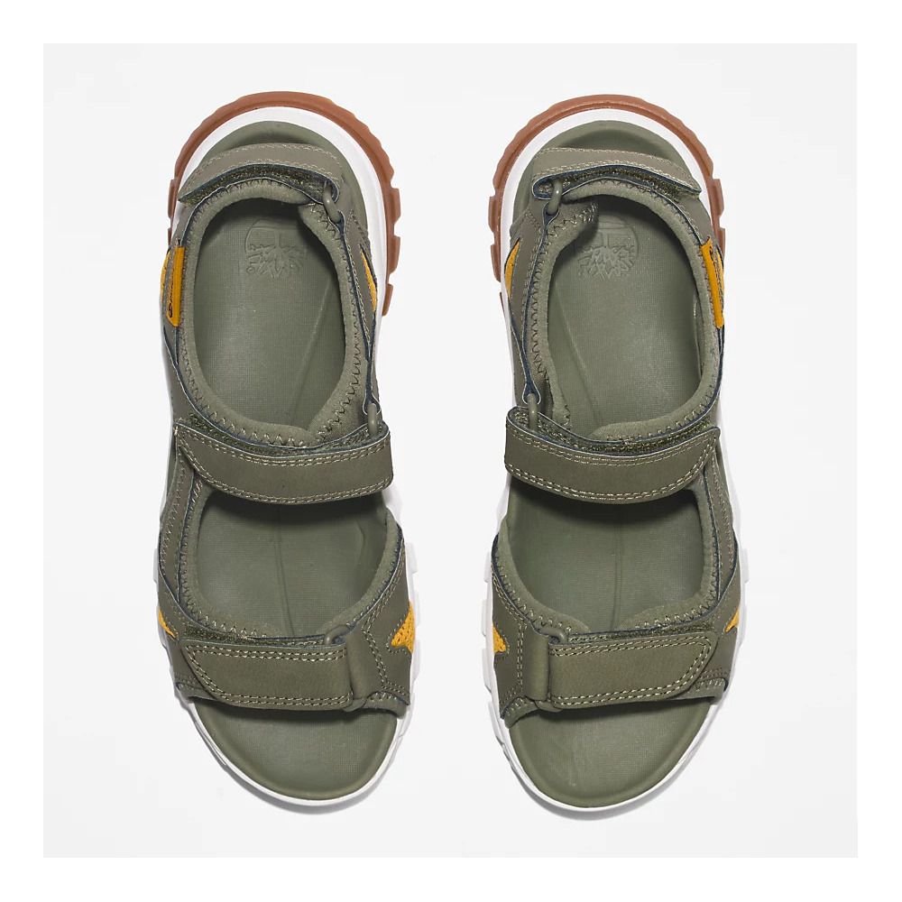 Timberland LINCOLN PEAK - Sandales Femme dark green leather