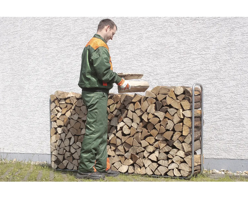 Wolfcraft brandhoutstapelhulp, 105 x 234 x 25 cm, grijs