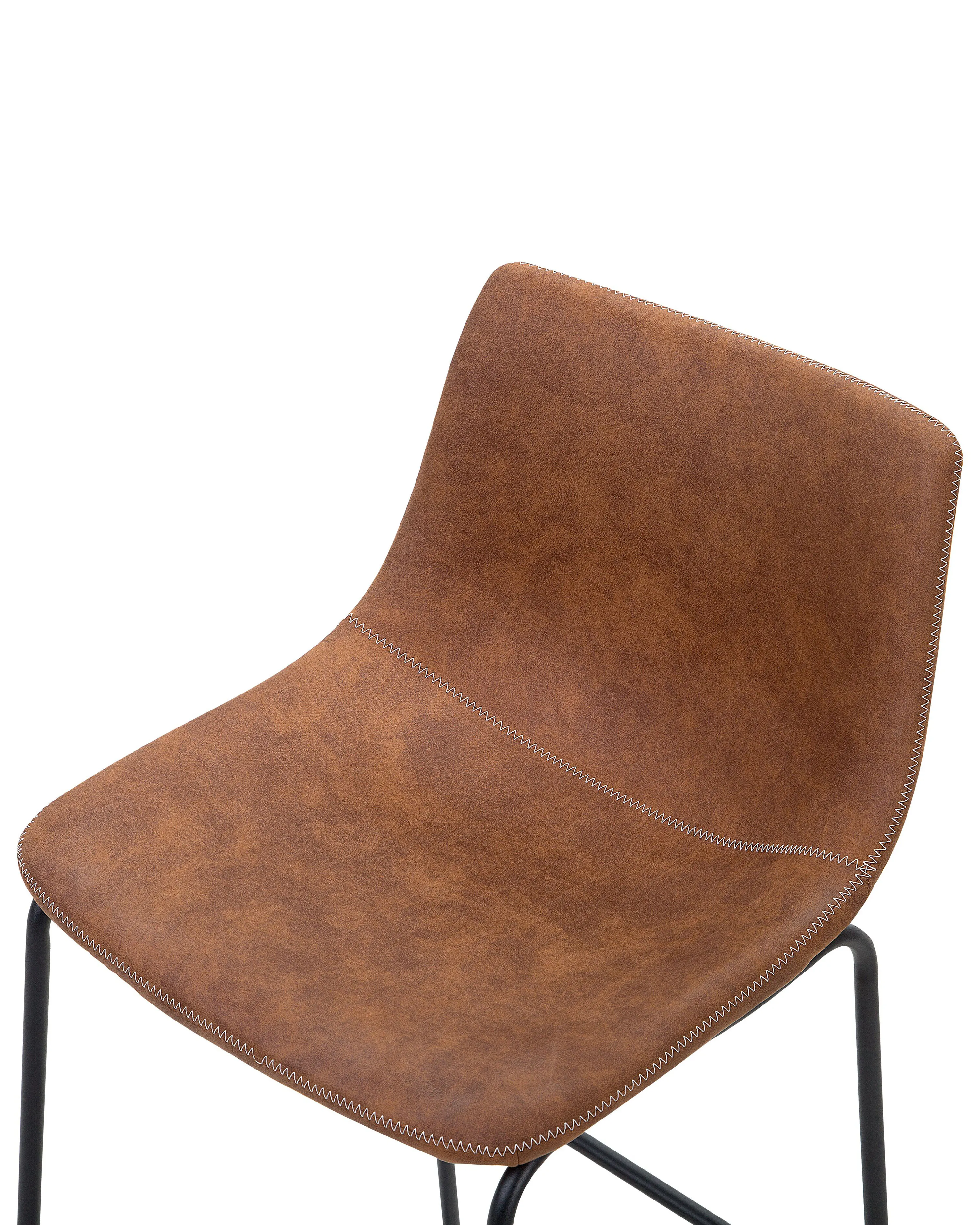 Set van 2 barstoelen FRANKS Goudbruin