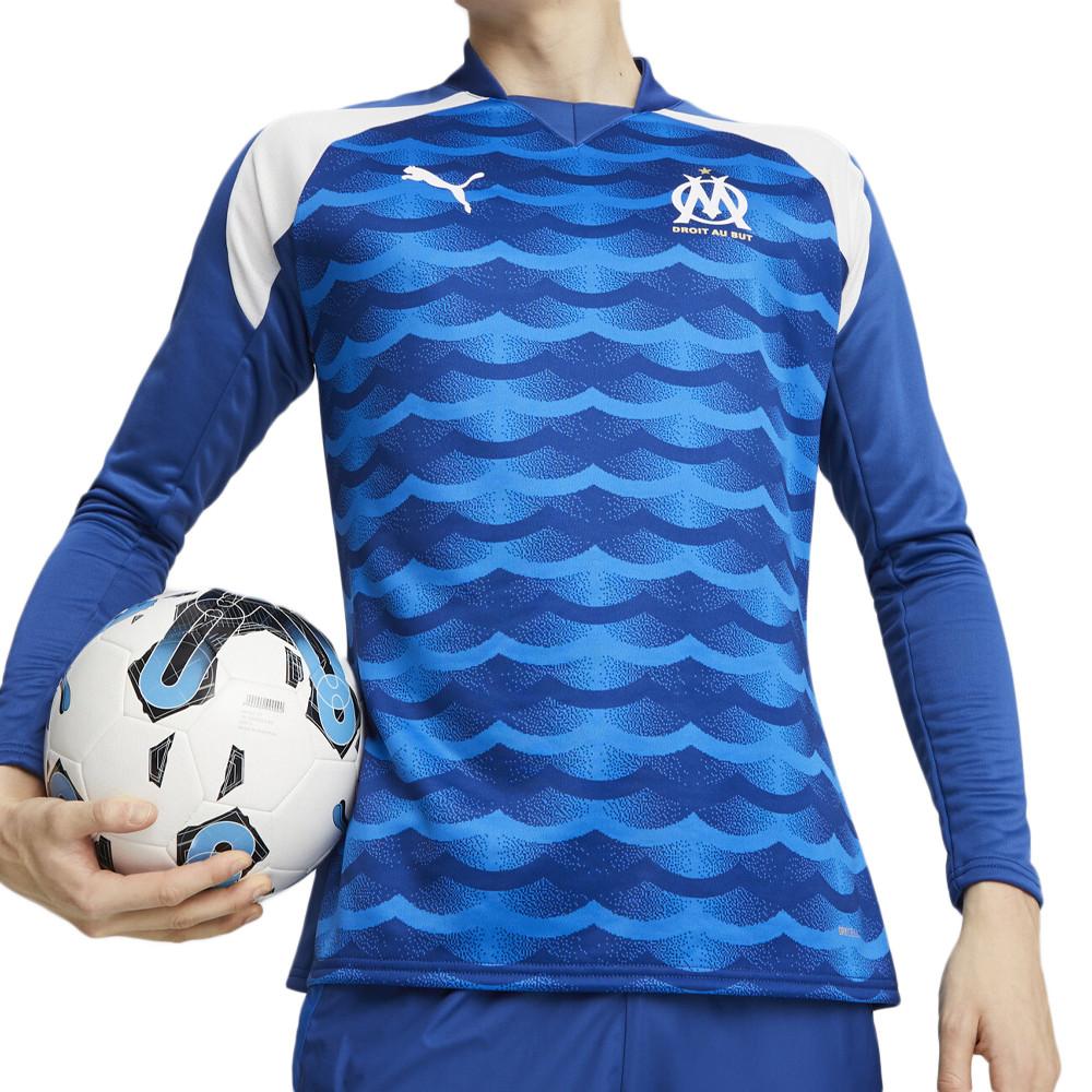 Puma OM Maillot Prématch manches longues Bleu Homme Puma 2023/24