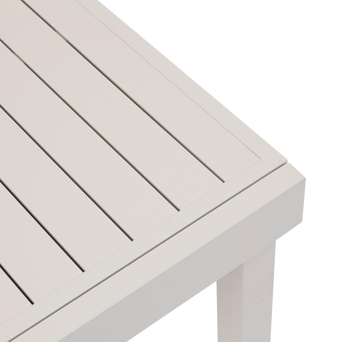 TABLE PIAZZA EXTENSIBLE ALUMINIUM ARGILE 10 PLACES
